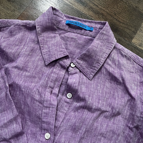J.MclaughLin Linen Button Down - Picture 2 of 3